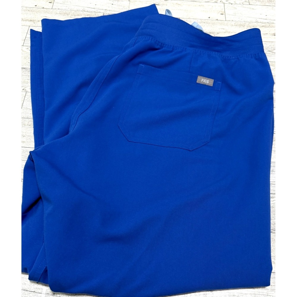 FIGS Technical Collection Scrub Pants Women's XXL Petite Pretty Ocean Blue